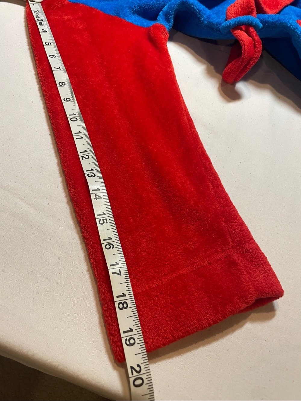 Nintendo Super Mario Hooded Robe - Red & Blue - Picture 10 of 11